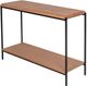 Moe's Home Collection Mila Natural Console Table with Black Metal Frame -2