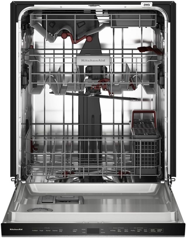 KitchenAid® 24" PrintShield™ Stainless Steel 360° Max Jets™ Third Rack Top Control Built-In Dishwasher with Advanced ProDry™ System-1