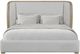 Bernards Pagosa Rio Smoke Queen Upholstered Panel Bed-2