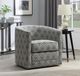 Emerald Home Milo Pewter Gray Swivel Chair-4