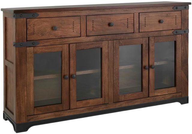 International Furniture Direct Parota Brown Console-0