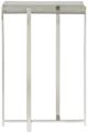 Century® Grand Tour Furniture Cori Glass Top Accent Table with Polished Nickel Base-1