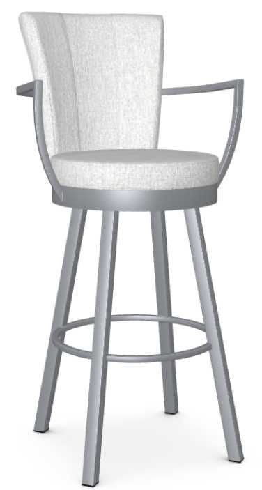 Amisco Customizable Cardin Swivel Spectator Stool-0