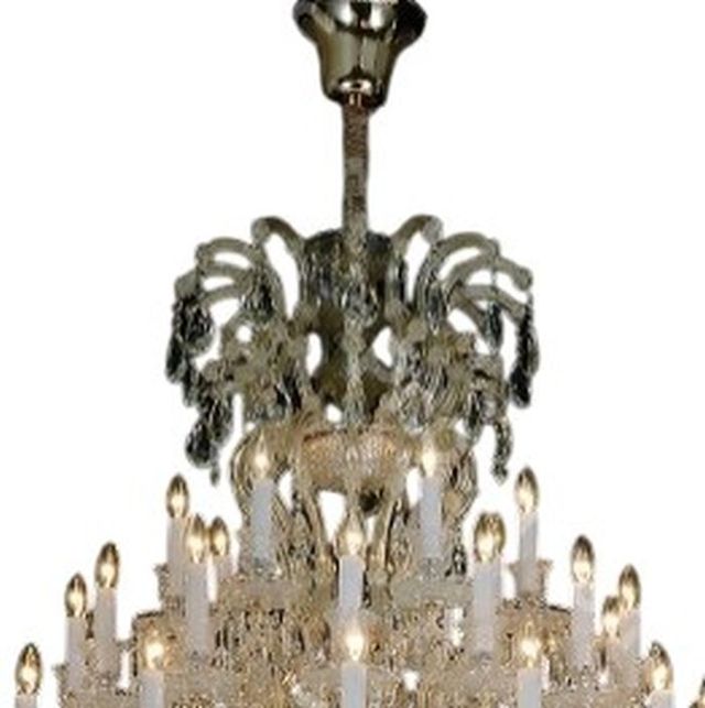 Michael Amini® Grand Versailles Glass/Gold 45-Light Chandelier-1