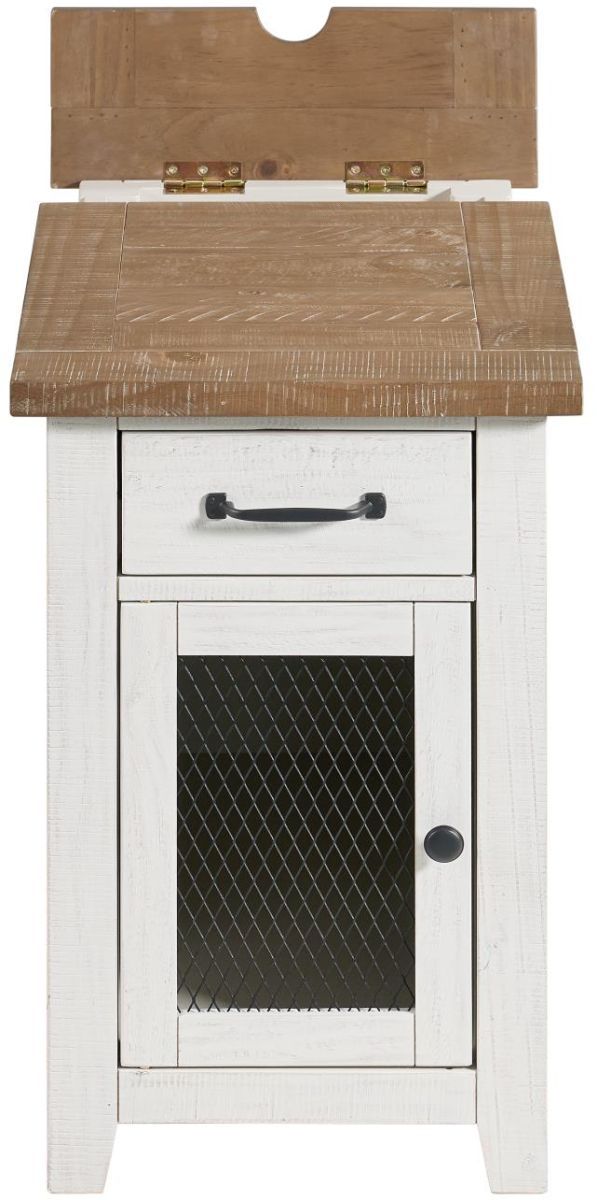 Martin Svensson Rustic Driftwood/White Side Table-3