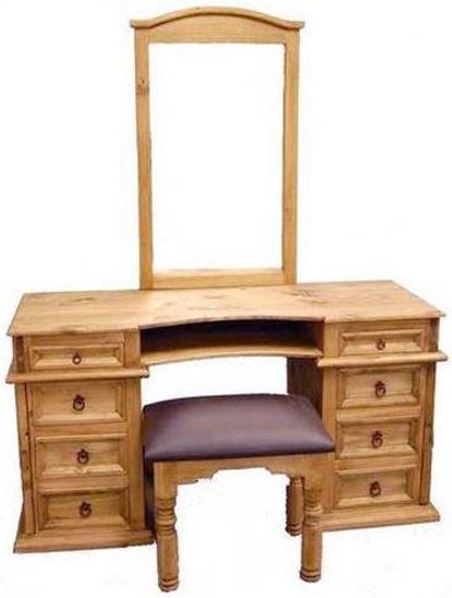 Million Dollar Rustic Brown Vanity with Jewelry Box-1