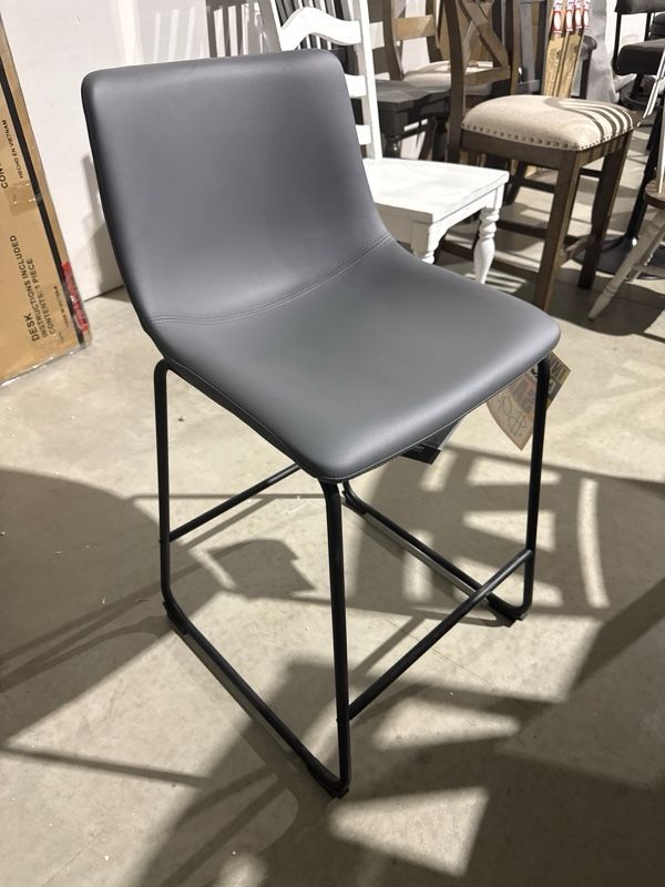 Clearance Signature Design by Ashley® Centiar Gray Counter Stool-0
