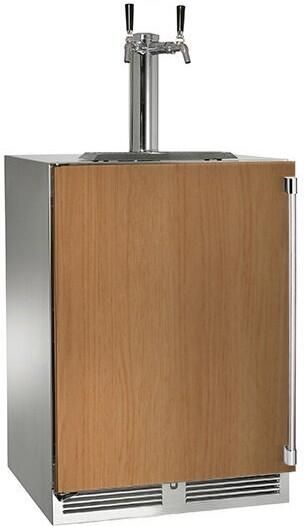Perlick® Signature Series 5.2 Cu. Ft. Panel Ready Two Tap Outdoor Kegerator -0