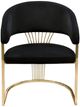 Diamond Sofa® Solstice Black/Polished Gold Dining Chair-1