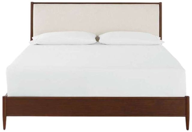 Bassett® Furniture Copenhagen Espresso King Upholstered Panel Bed-1