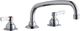 Elkay Chrome 8" Centerset Concealed Deck Faucet and Wristblade Handle-0