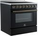 FORNO® Paolo Series Alta Qualita 36" Black and Antique Brass Pro Style Electric Range -2