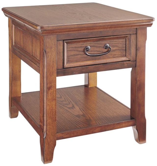 Signature Design by Ashley® Woodboro 2-Piece Dark Brown Living Room Table Set-1
