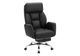 Monarch Specialties Inc. Black Leather-Look High Back Executive Office Chair with Footrest-0