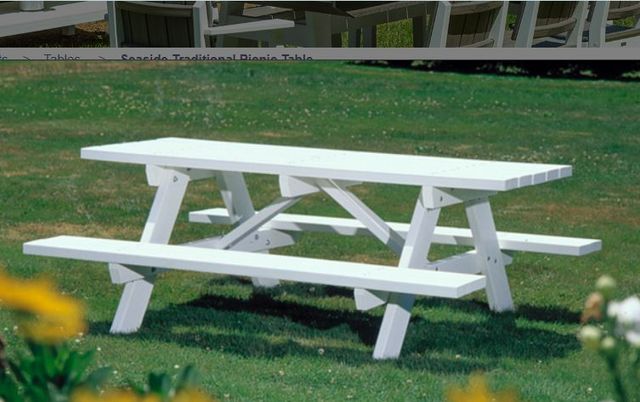 Seaside Casual Seaside Traditional Picnic Table-2