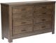 Liberty Furniture Thornwood Hills 4-Piece Rock Beaten Brown King Panel Bedroom Set-2