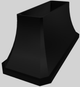 Vent-A-Hood® Designer Series 66" Black Island Range Hood-2