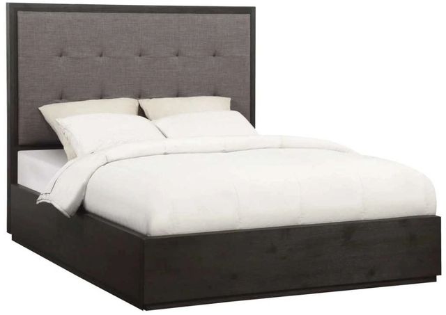 Modus Furniture Oxford Basalt Gray Queen Upholstered Storage Bed-0