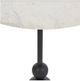 Renwil® Corrine White Marble Top Side Table with Matte Black Base-1