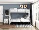 Homelegance® Darden White Twin over Full Youth Bunk Bed-1