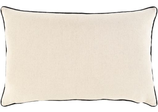Surya Chateau Light Gray 14"x22" Toss Pillow with Down Insert-2