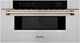 ZLINE Autograph Edition 1.2 Cu. Ft. Stainless Steel with Champagne Bronze Accents Microwave Drawer-0