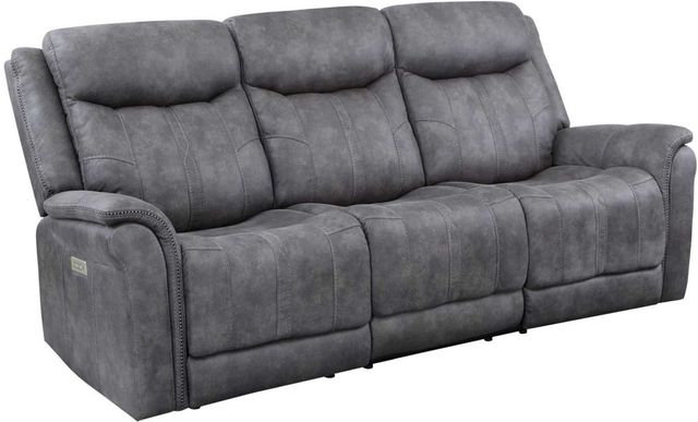 Steve Silver Co. Morrison Stone Dual Power Reclining Sofa-0