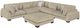 Homelegance® Tinley 6-Piece Brown Modular Sectional with Ottoman-0
