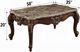ACME Furniture Mehadi Brown Marble Top Coffee Table with Walnut Base-2