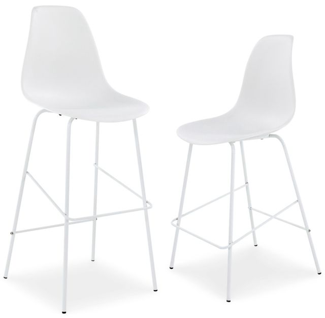 Signature Design by Ashley® Forestead White Tall Bar Stool-3