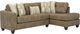 Albany Industries 2-Piece Crow Camel Right-Arm Facing Chaise Sectional-1