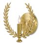 Currey & Company Lauritz Satin Brass Wall Sconce-1