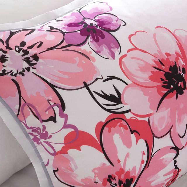 Olliix by Intelligent Design Olivia Pink Full/Queen Comforter Set-3