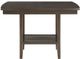 Homelegance® Balin Dark Brown 54" Counter Height Table with Lazy Susan-2