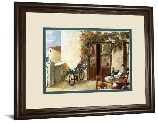 Classy Art Beige/Brown Perro Y Biciceleta by Lourengo, D. Wall Art-0