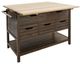 YHD Ethel Rustic Sandblast Kitchen Island-0