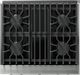Viking® 5 Series 30" Slate Blue Pro Style Dual Fuel (NG) Range with Polished Chrome Trim-4