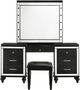 New Classic® Home Furnishings Valentino Black Dressing Table Stool-3