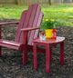 Linon Adirondack Red Wooden Outdoor End Table-1