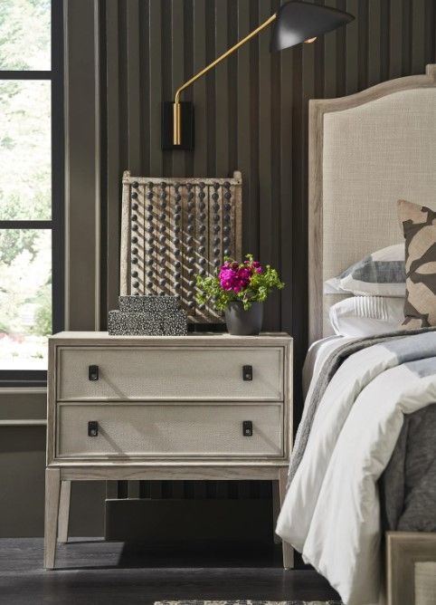 Universal Explore Home™ Coalesce Presley Rolling Fog Nightstand-1