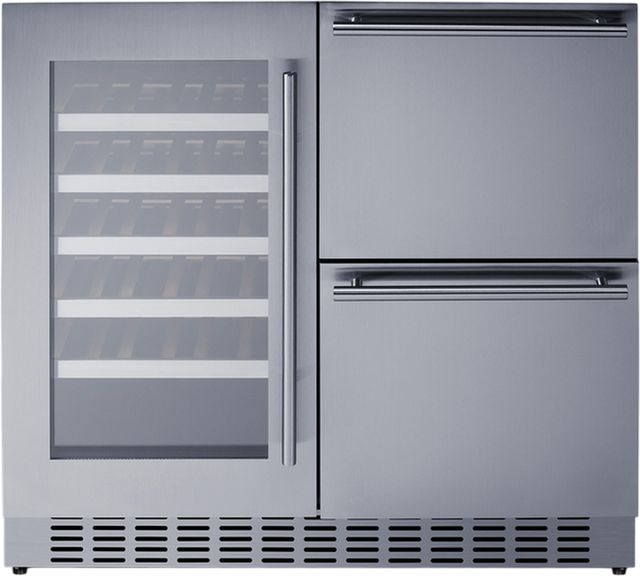 Summit® 36" Stainless Steel Combination Beverage Center-0