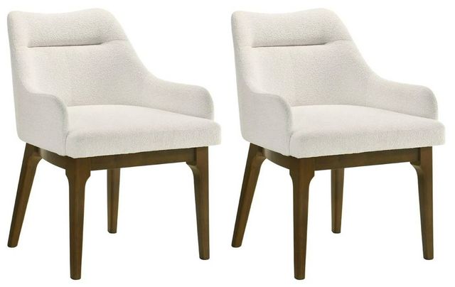 ACME Furniture Kasha 2-Piece Chenille/Vintage Oak Dining Side Chair Set-0