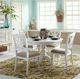 Liberty Furniture Summer House 5-Piece Gray/Oyster White Pedestal Dining Set-1