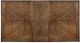 Furniture of America® Harrisburg I Vintage White Dining Table with Dark Oak Top -4