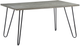 Homelegance® Keene Gray Dining Table with Black Hairpin Metal Legs -0