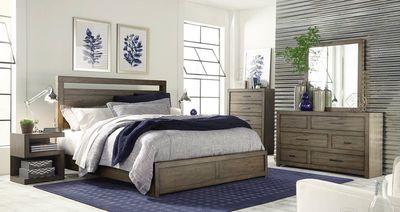 Aspenhome Modern Loft King Panel Bed Aspenhome Modern Loft King Panel Bed