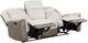Homelegance® Harriette Beige Double Manual Reclining Sofa-4