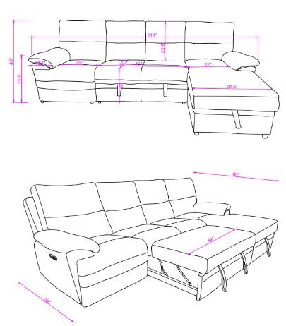 Global Furniture USA U3822 3-Piece Beige Brown Power Reclining L-Shaped Sectional-2