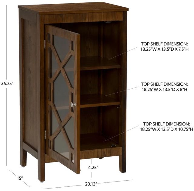 Linon Fetti Brown Small Cabinet-2