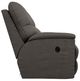 La-Z-Boy® Trouper Gray Leather Manual Reclining Sofa-3